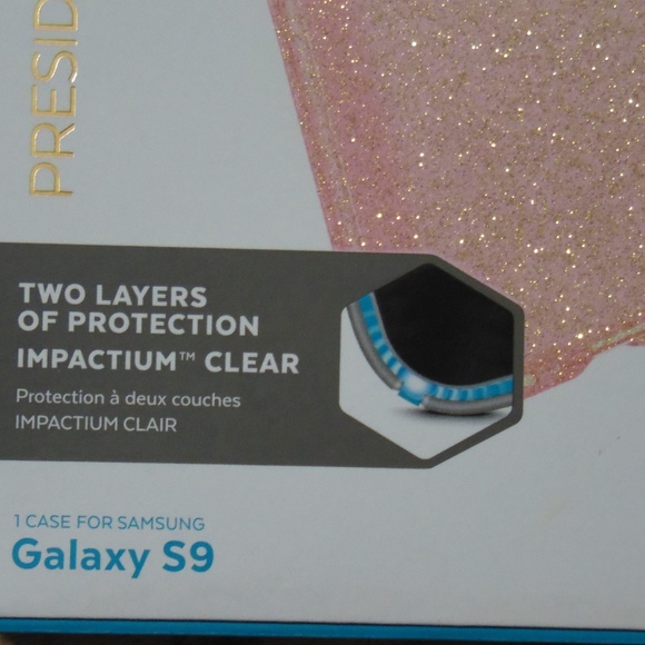 Samsung Galaxy S9 clear glitter phone case - Picture 2 of 6